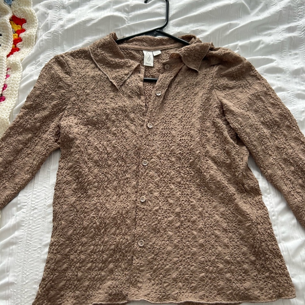 Joie Textured Tan Shirt